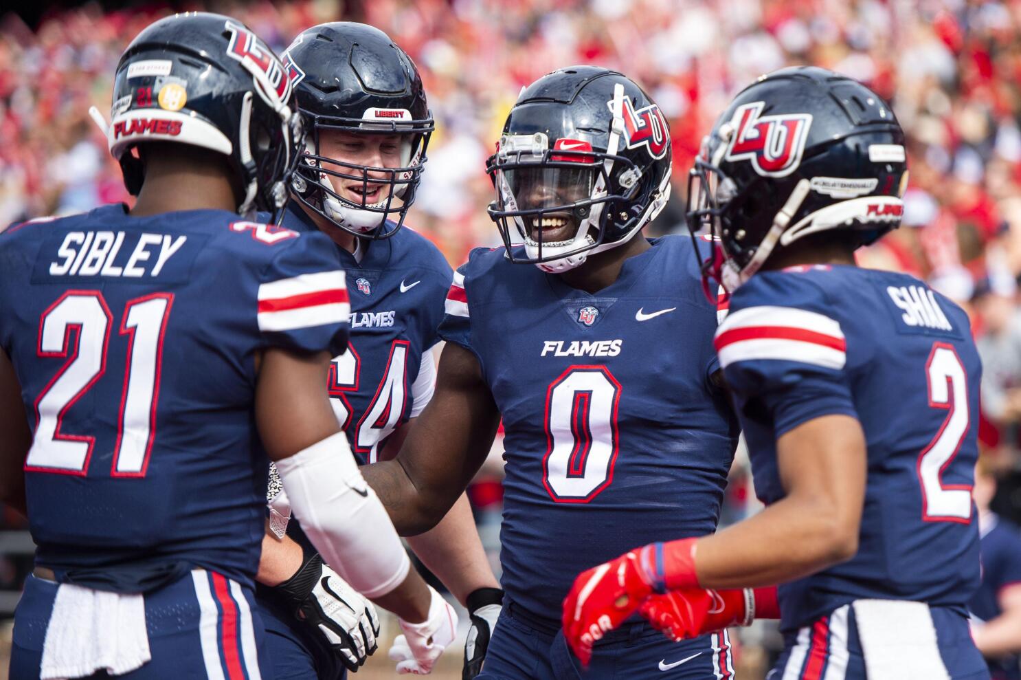 Liberty flames clearance football jersey